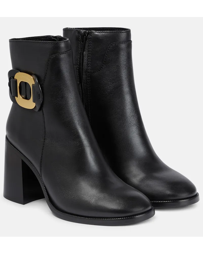 See by Chloé See By Chloe Ankle Boots Chany aus Leder Schwarz