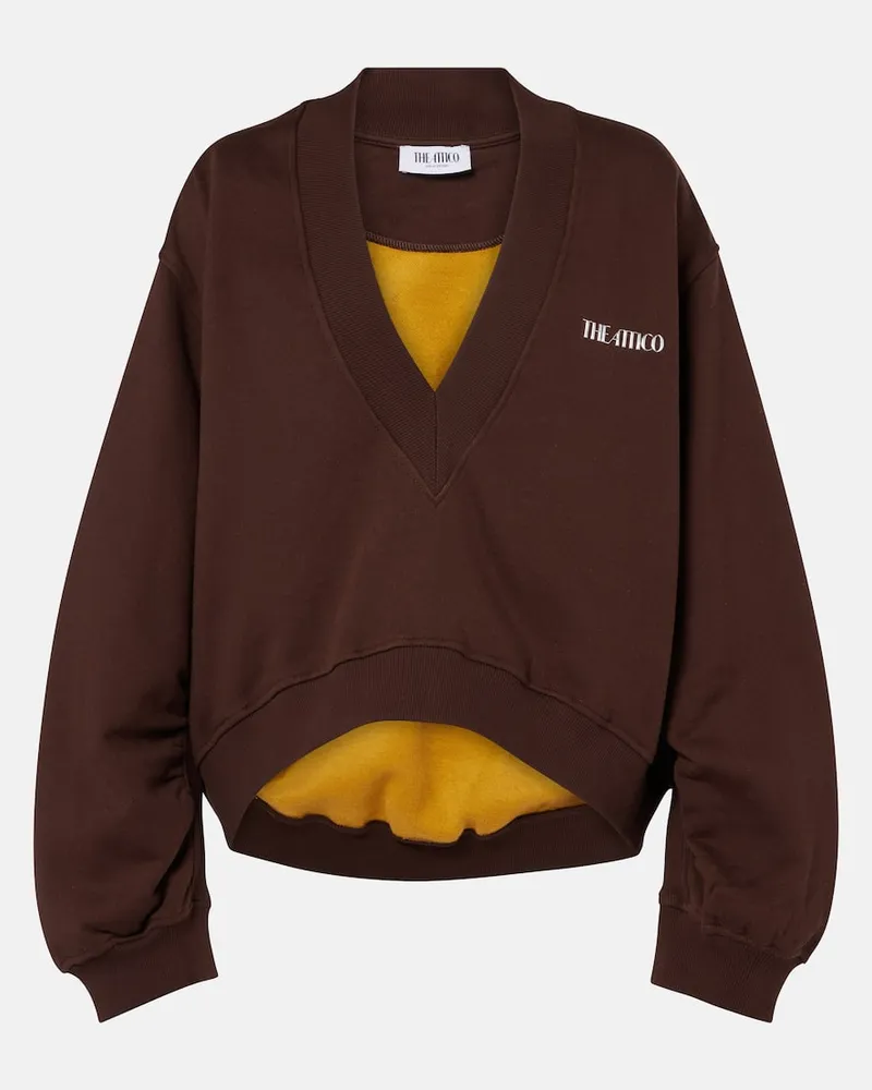 ATTICO Sweatshirt aus Baumwolle Braun