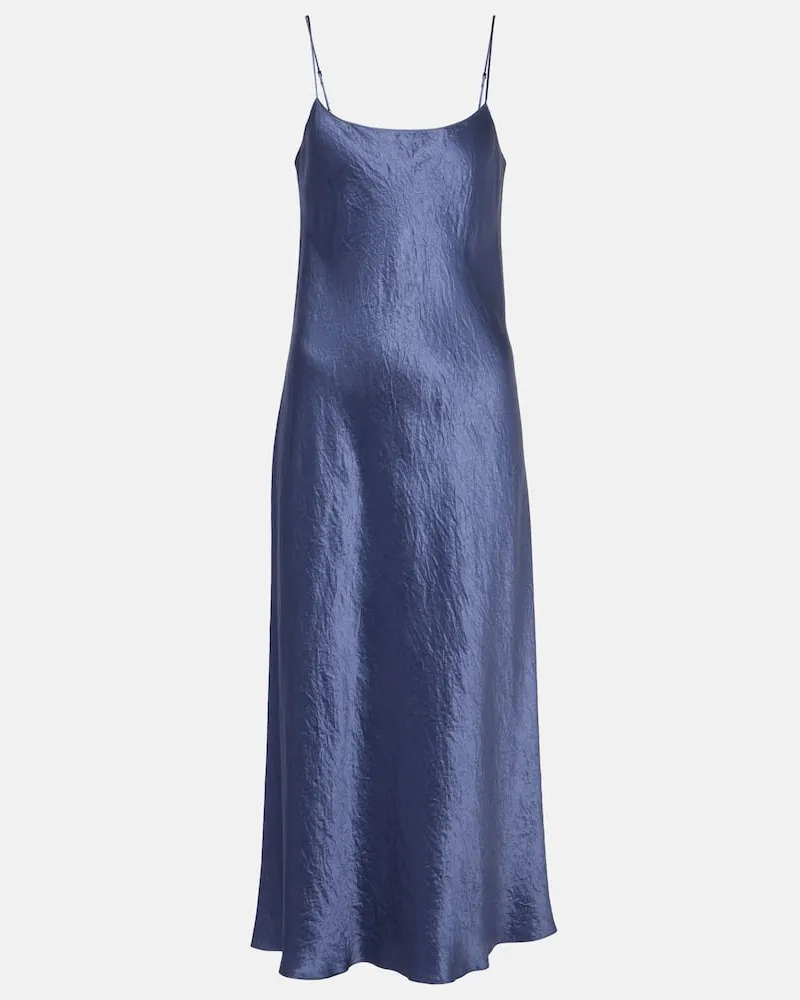 Vince Slipdress aus Satin Blau