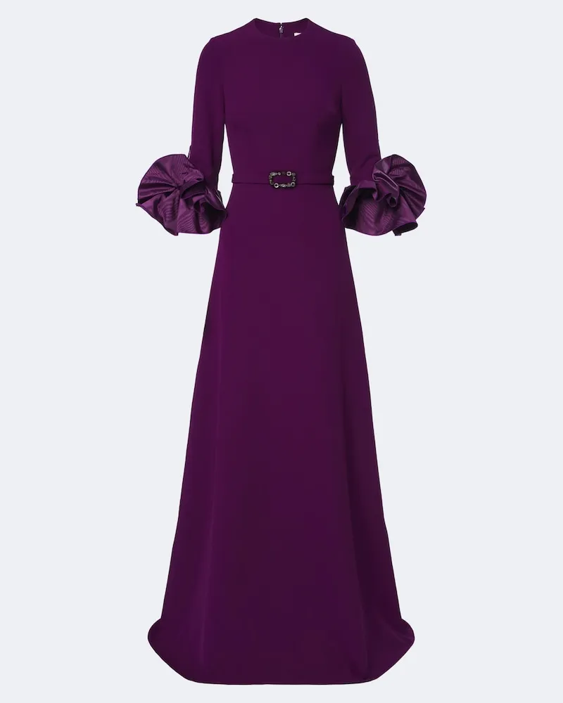 Safiyaa Robe Belen aus Crêpe Violett