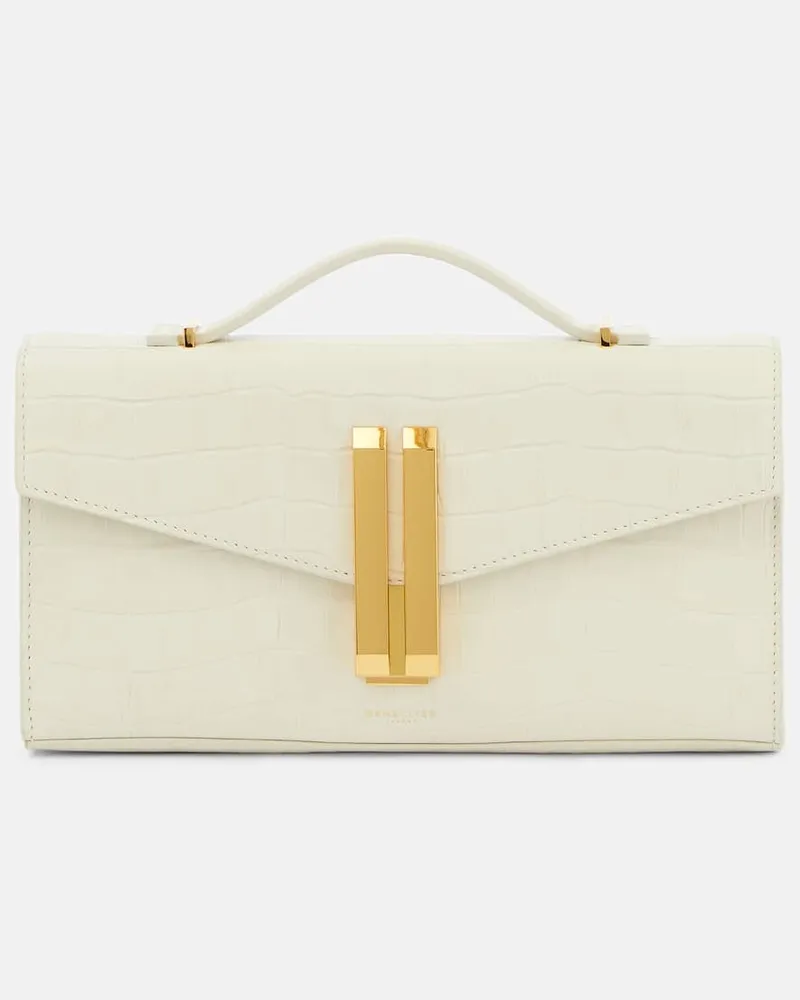 DeMELLIER Clutch Vancouver aus Leder Weiß