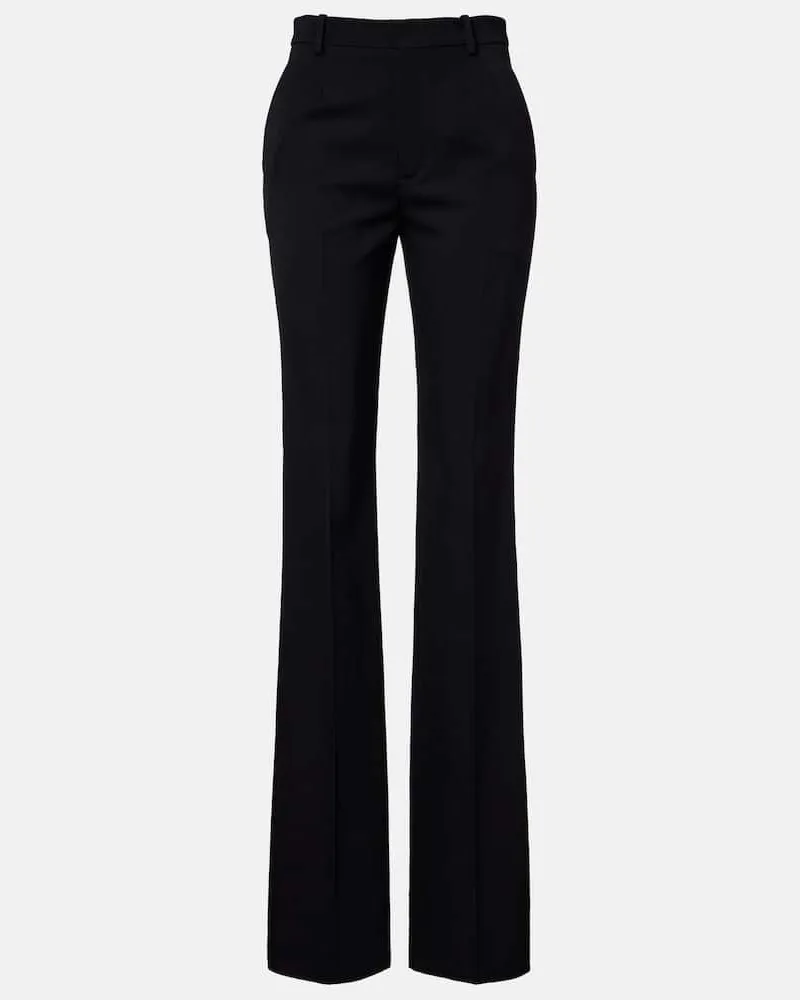 Saint Laurent Anzughose aus Wolle Schwarz