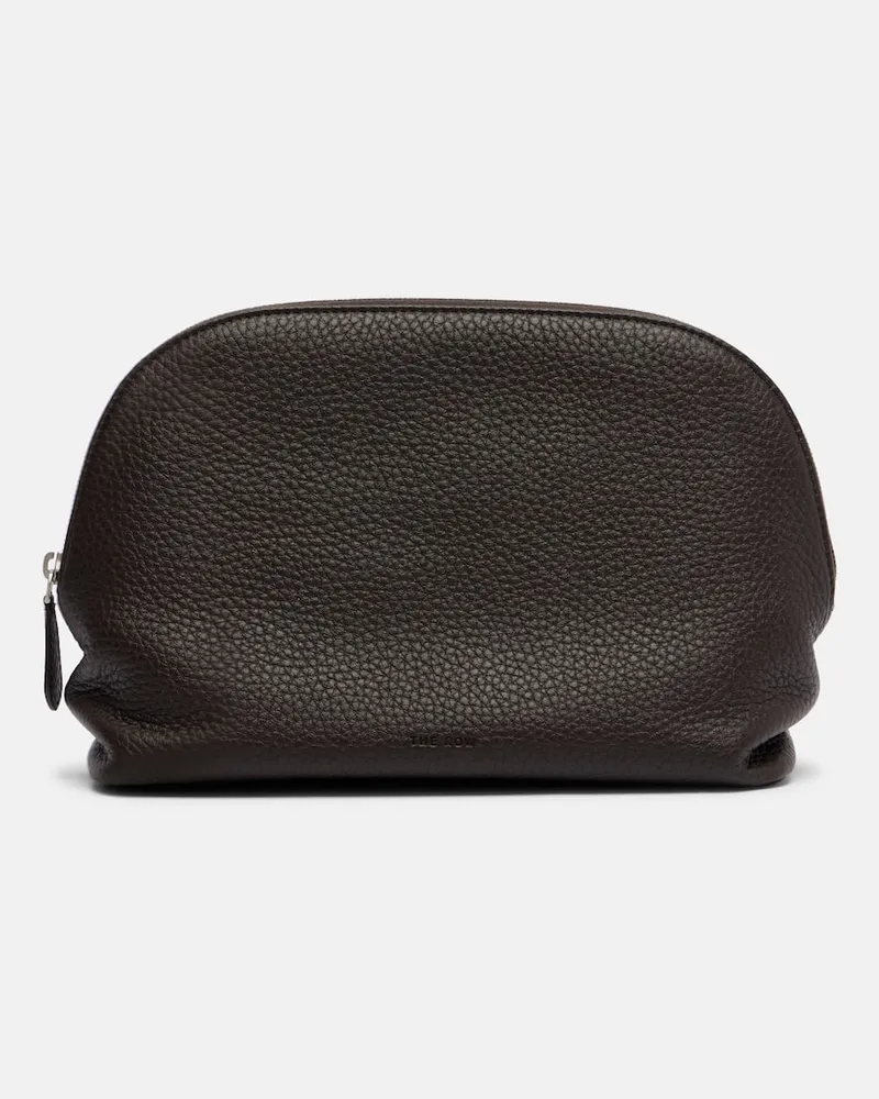 The Row Clutch Agnes aus Leder Braun