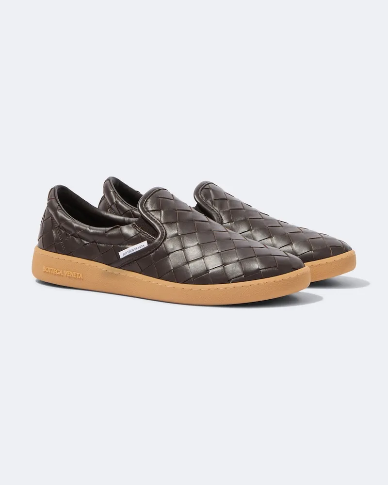 Bottega Veneta Slip-Ons Sawyer aus Leder Braun