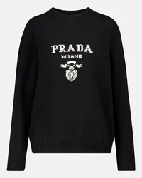 Prada Pullover aus Wolle und Kaschmir Schwarz