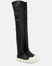 Rick Owens Stiefel Stocking aus Leder Schwarz