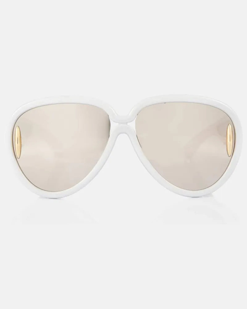 Loewe Paula's Ibiza Aviator-Sonnenbrille Pilot Mask Weiã