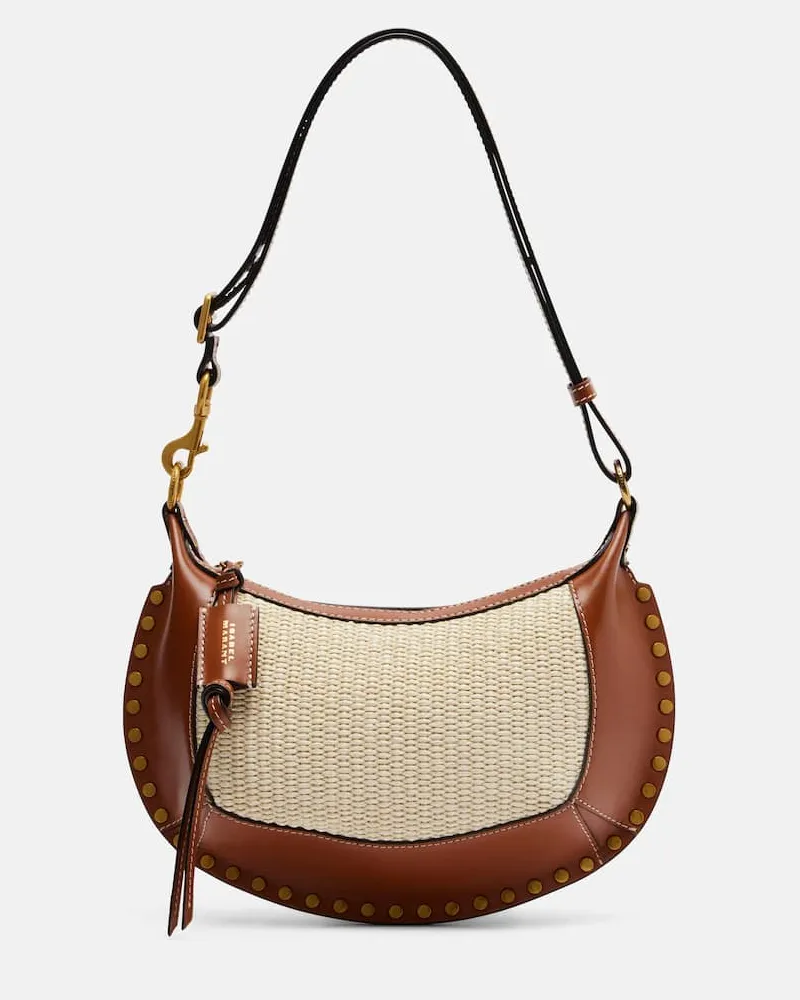 Isabel Marant Schultertasche Oskan aus Leder Braun