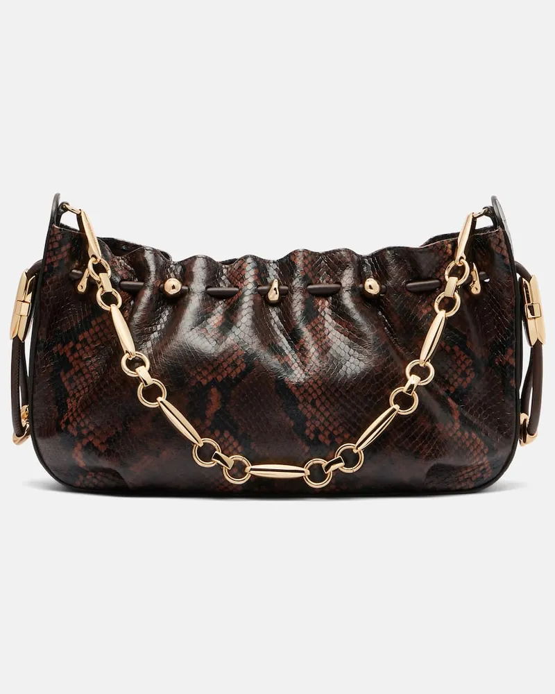Zimmermann Schultertasche Halcyon aus Leder Braun