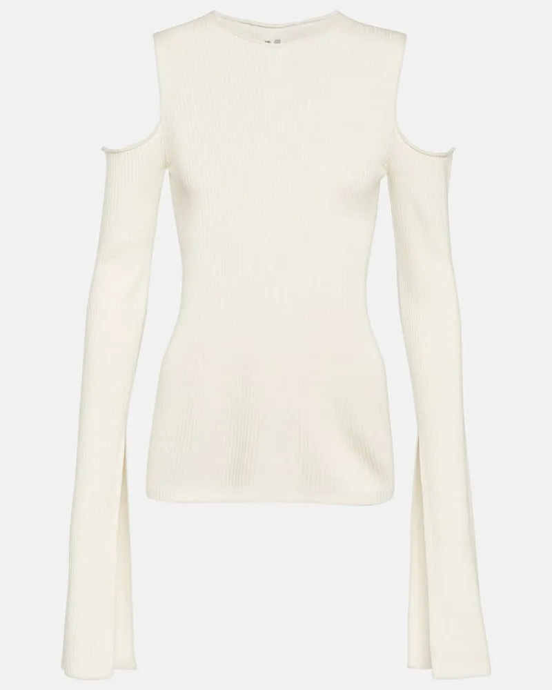 Rick Owens Top aus Schurwolle Weiß