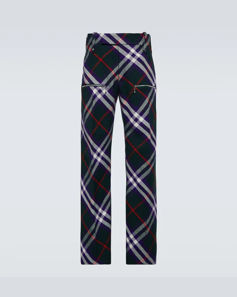 Burberry Hose Burberry Check aus Wolle Multicolor