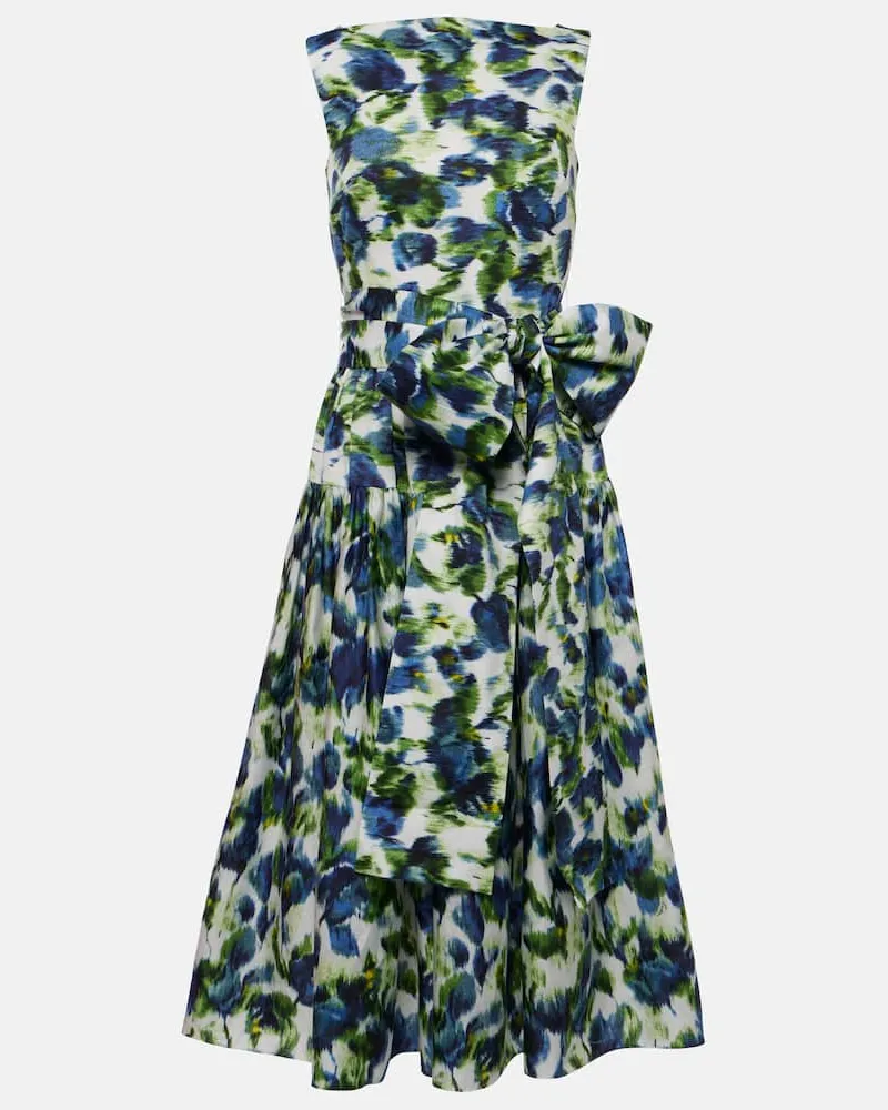 Erdem Midikleid aus Baumwolle Weiß