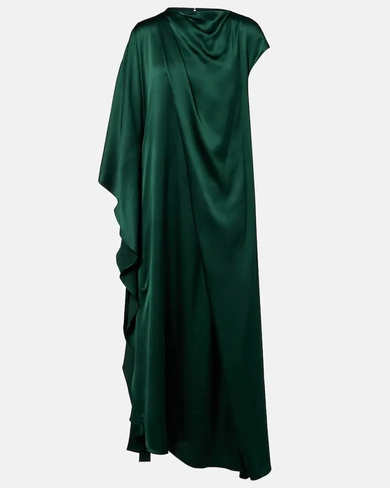 Roksanda Ilincic Maxikleid Hiba aus Seidensatin Grün