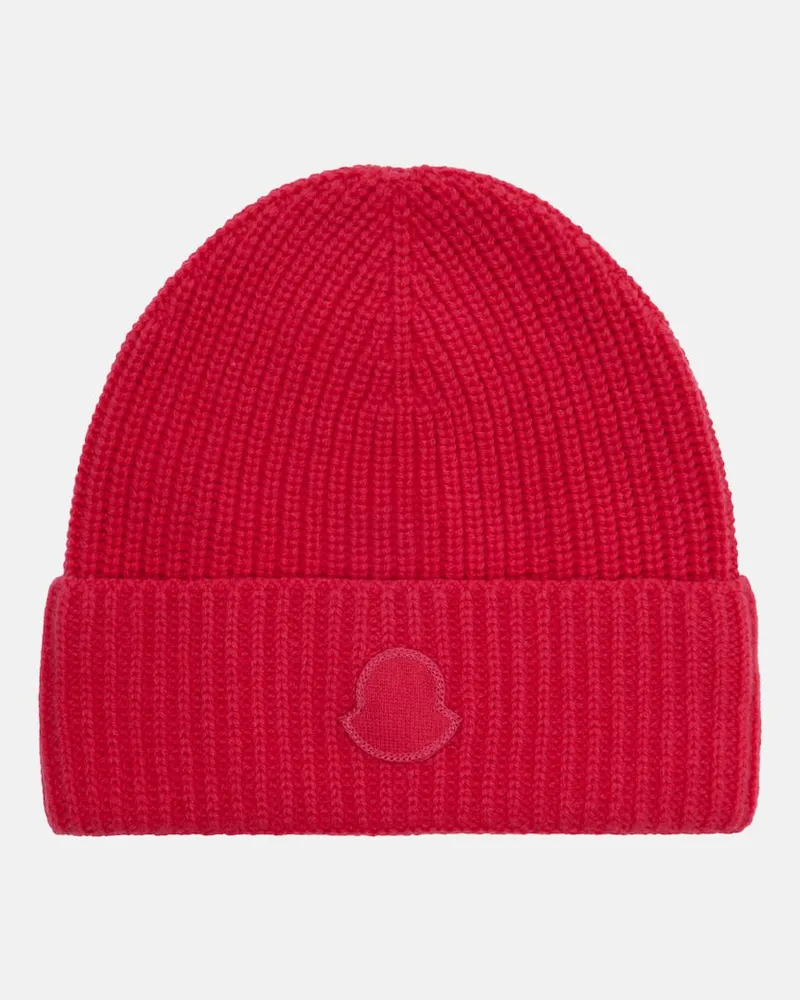 Moncler Mütze aus Kaschmir Rot