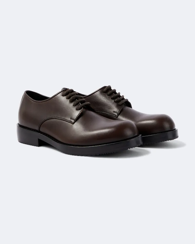 Dries van Noten Schnürschuhe aus Leder Braun