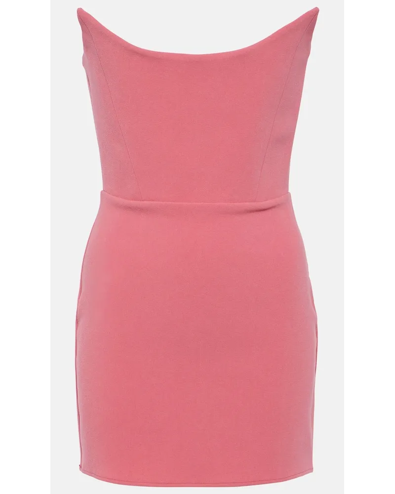 Alex Perry Minikleid aus Crêpe Pink