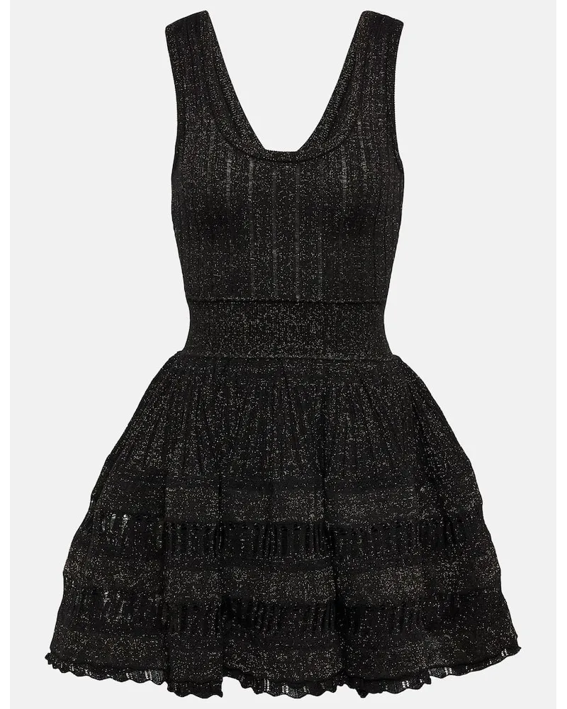 Alaïa Alaia Minikleid Crinoline aus einem Wollgemisch Schwarz