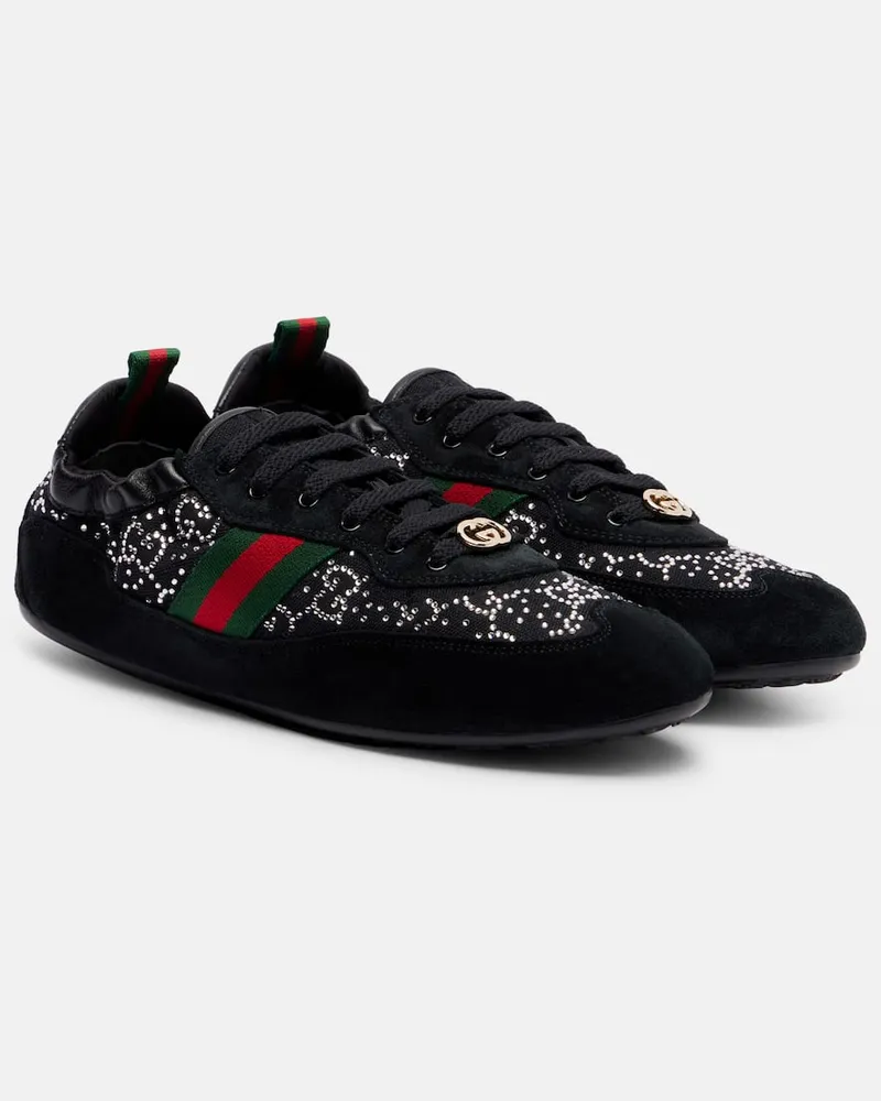 Gucci Sneakers Gucci Shift mit Veloursleder Schwarz