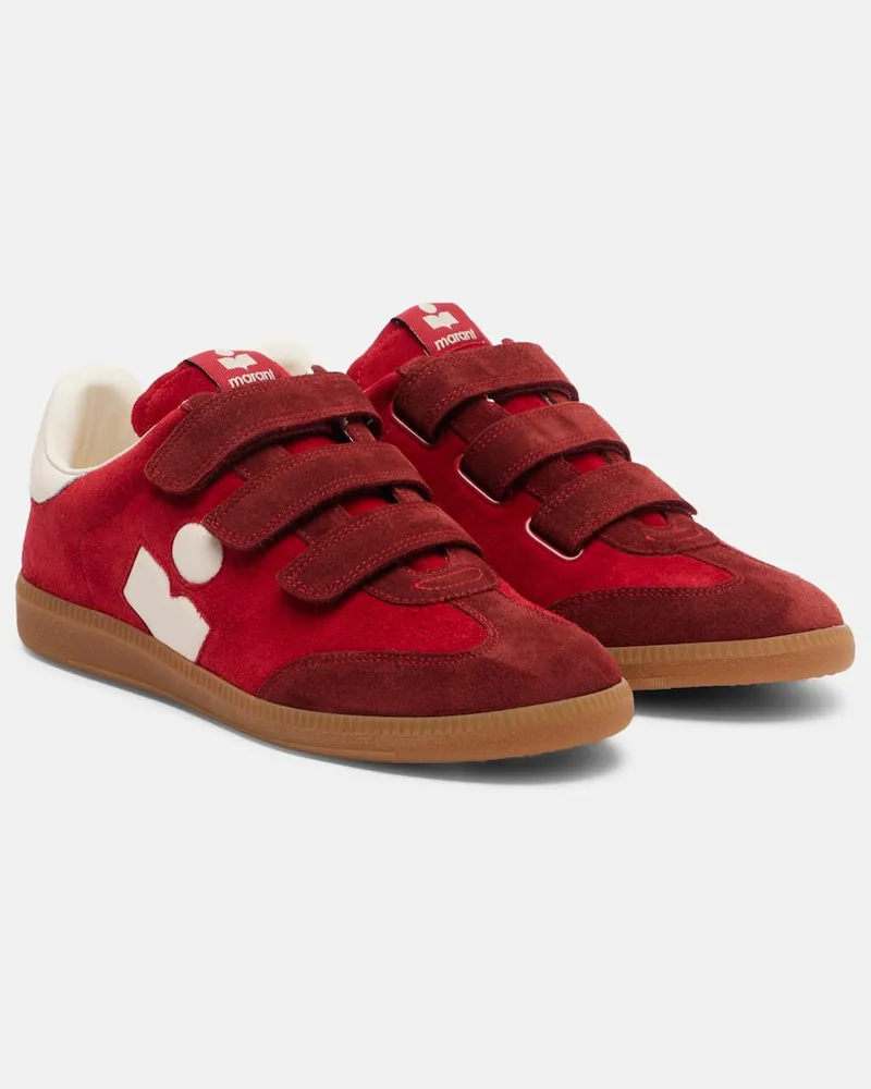 Isabel Marant Sneakers Beth aus Veloursleder Rot