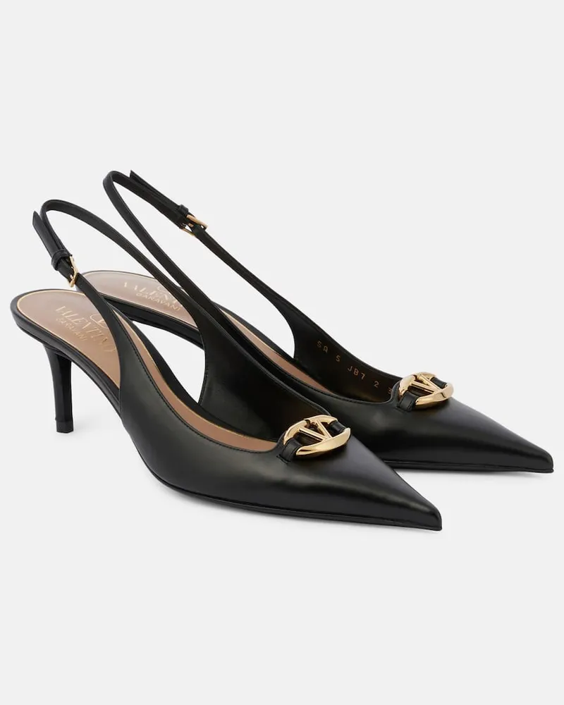 Valentino Garavani Slingback-Pumps VLogo The Bold Edition 60 Schwarz