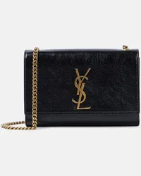 Saint Laurent Schultertasche Kate Small aus Leder Schwarz