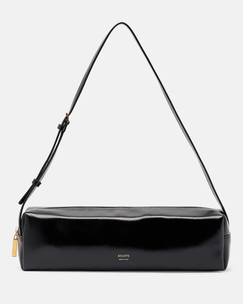 KHAITE Schultertasche Kye Micro aus Leder Schwarz