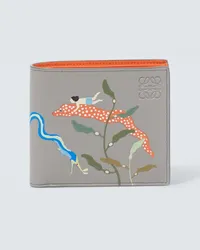 Loewe X Suna Fujita Portemonnaie Eels aus Leder Grau