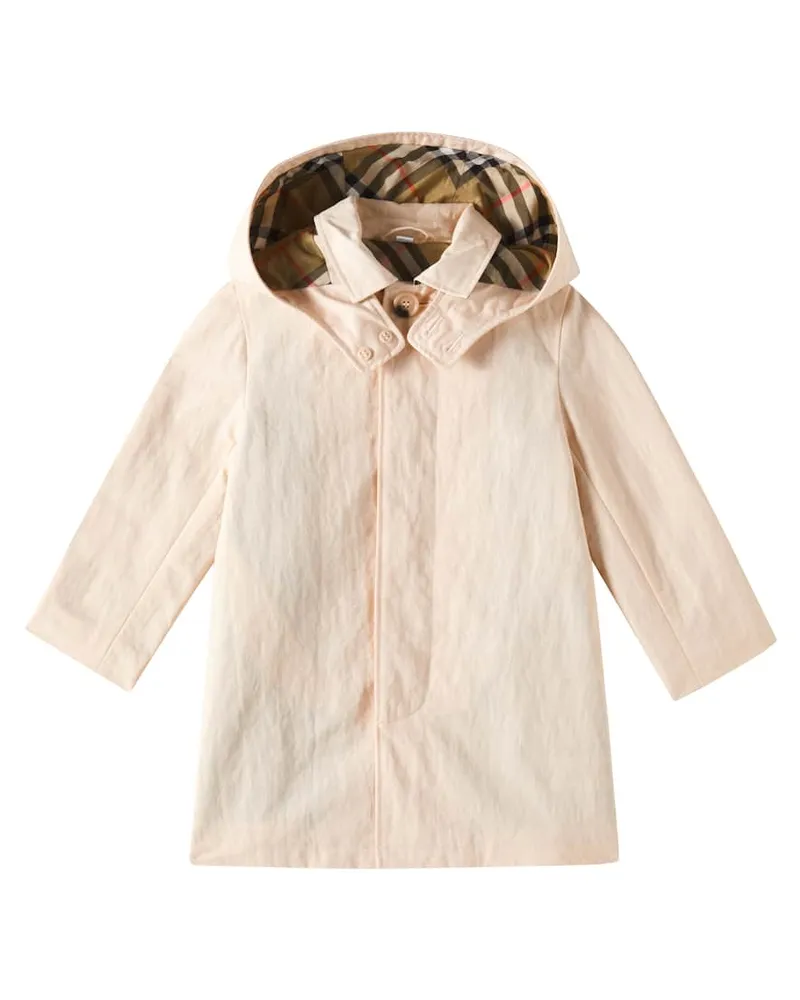 Burberry Mantel Vintage Check Weiß