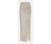 High-Rise-Maxirock mit Pailletten