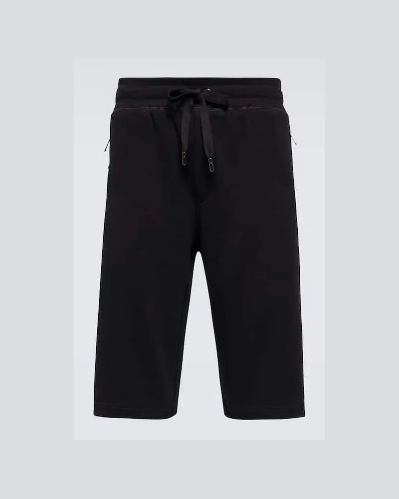 Dolce & Gabbana Shorts aus Baumwolle Schwarz