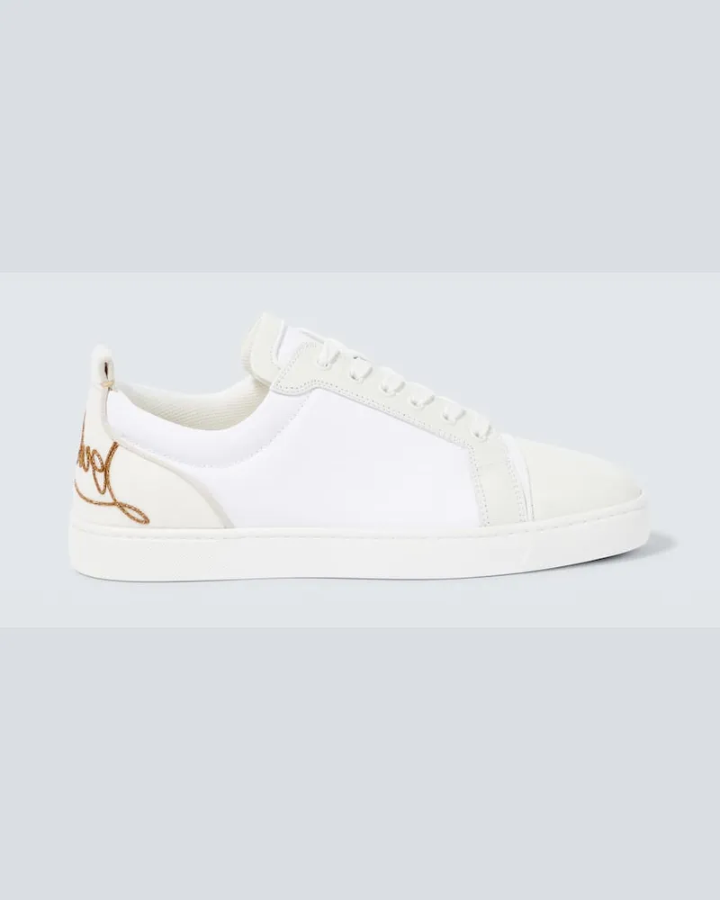 Christian Louboutin Sneakers Fun Louis Junior aus Leder Weiß