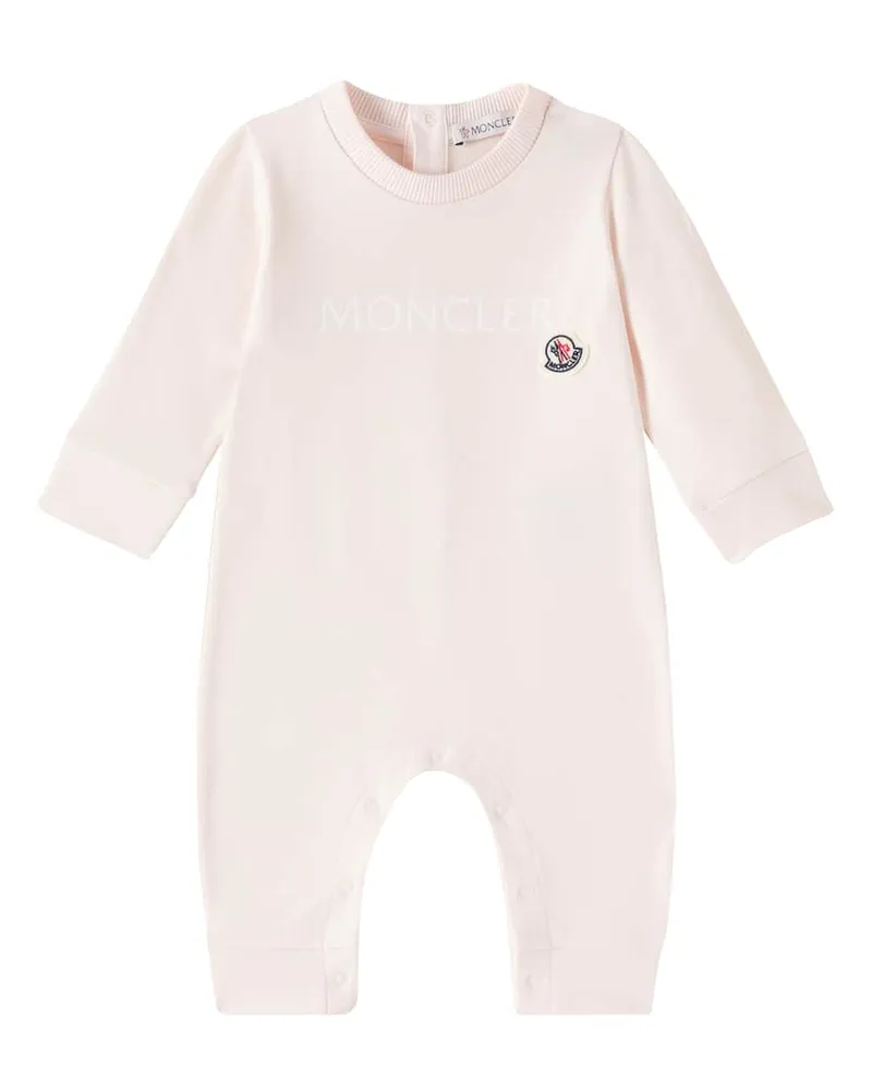 Moncler Baby Spieler Tutina aus einem Baumwollgemisch Pink