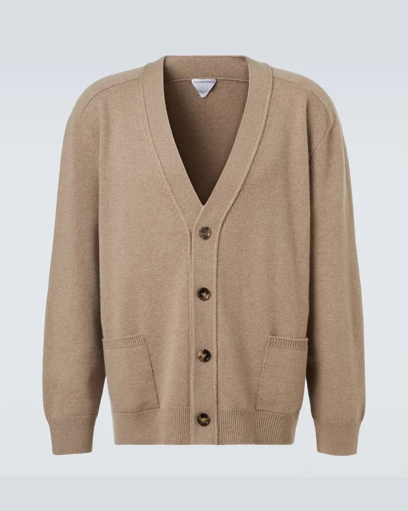 Bottega Veneta Cardigan aus einem Kaschmirgemisch Beige
