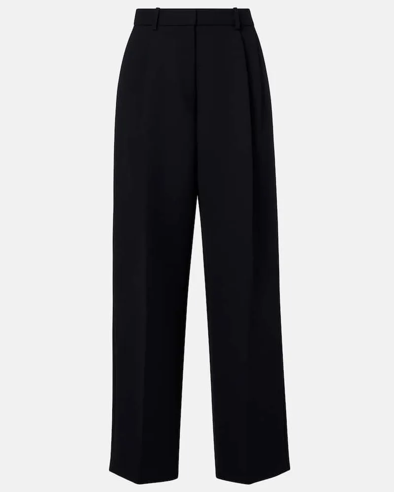 KHAITE Weite High-Rise-Hose August Schwarz