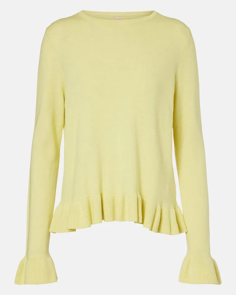 Jardin des Orangers Pullover aus Baumwolle und Kaschmir Gelb