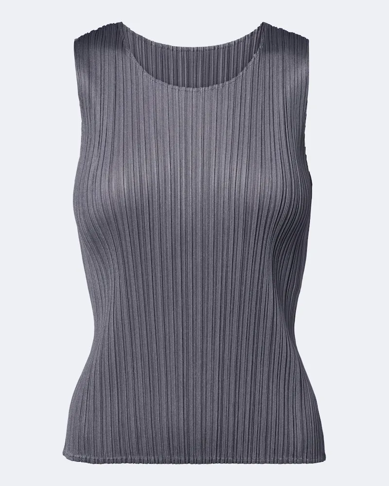 Issey Miyake Top Basics Grau