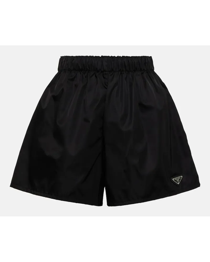 Prada Shorts aus Re-Nylon Schwarz