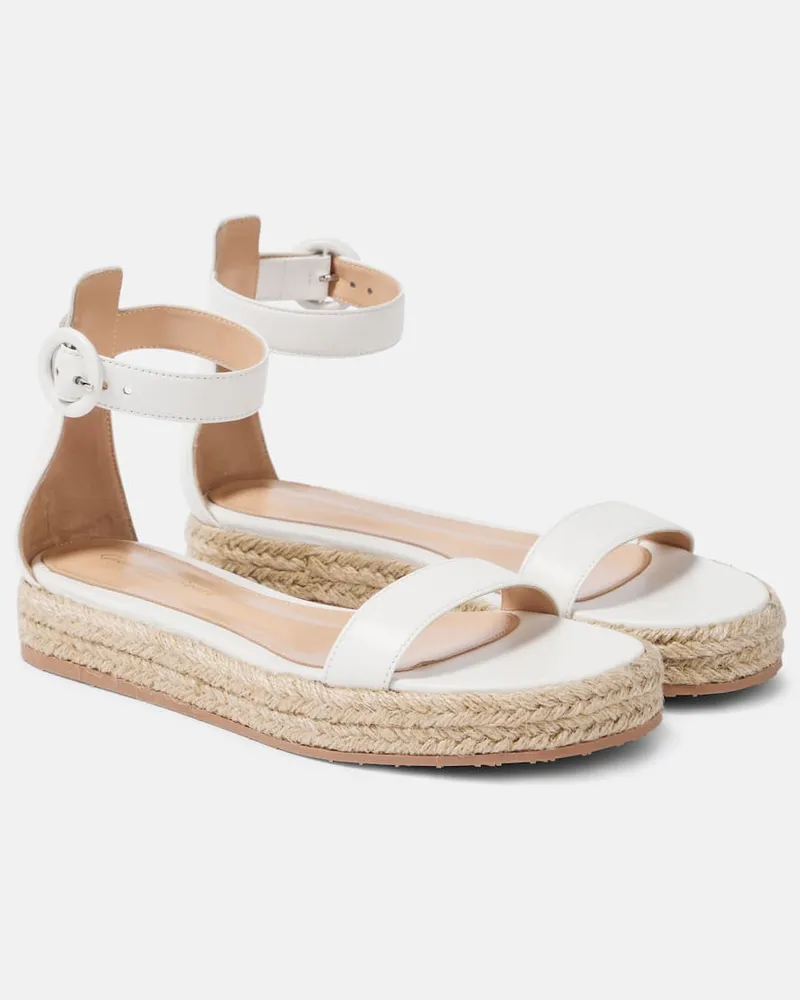 Gianvito Rossi Sandalen aus Leder Weiß