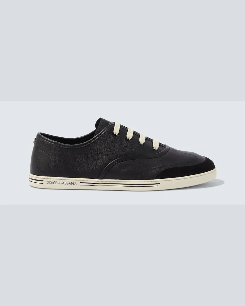 Dolce & Gabbana Sneakers Saint Tropez DG aus Leder Schwarz