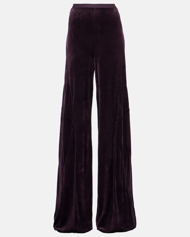 Rick Owens Hose aus Samt Violett