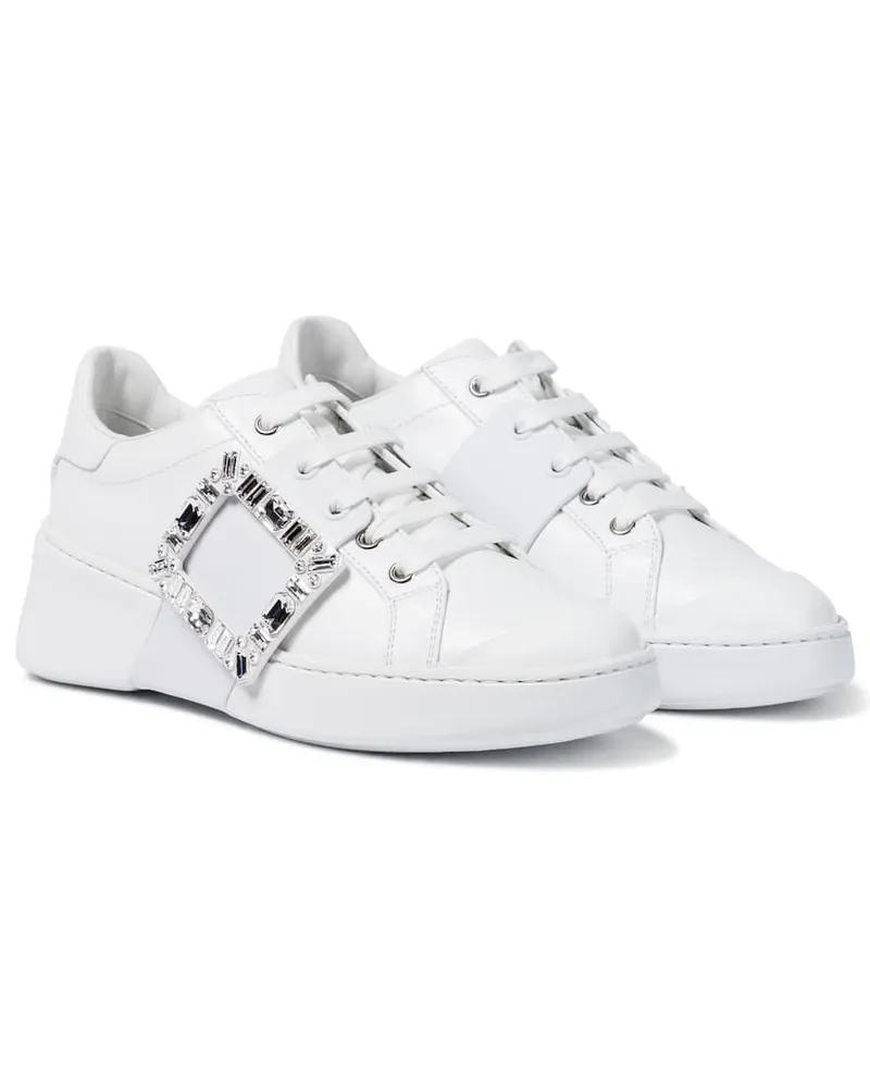 Roger Vivier Sneakers Viv' Skate aus Leder Weiß