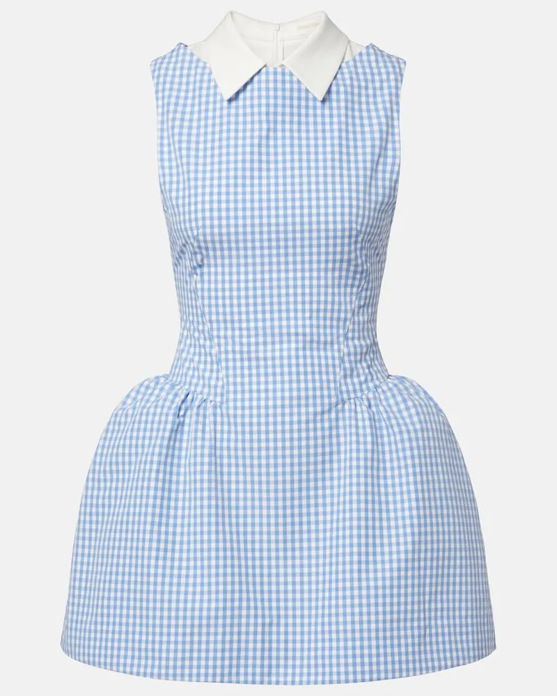 SHUSHU/TONG Minikleid aus Baumwolle Blau