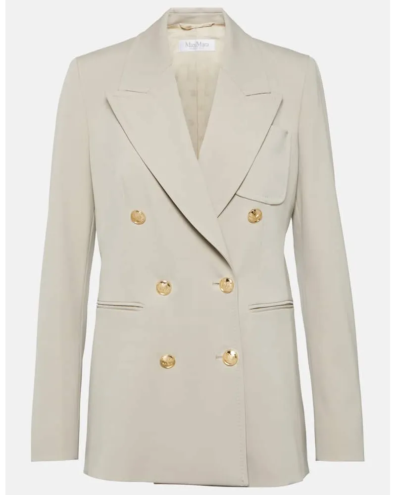 Max Mara Blazer Reale aus Wollgabardine Beige