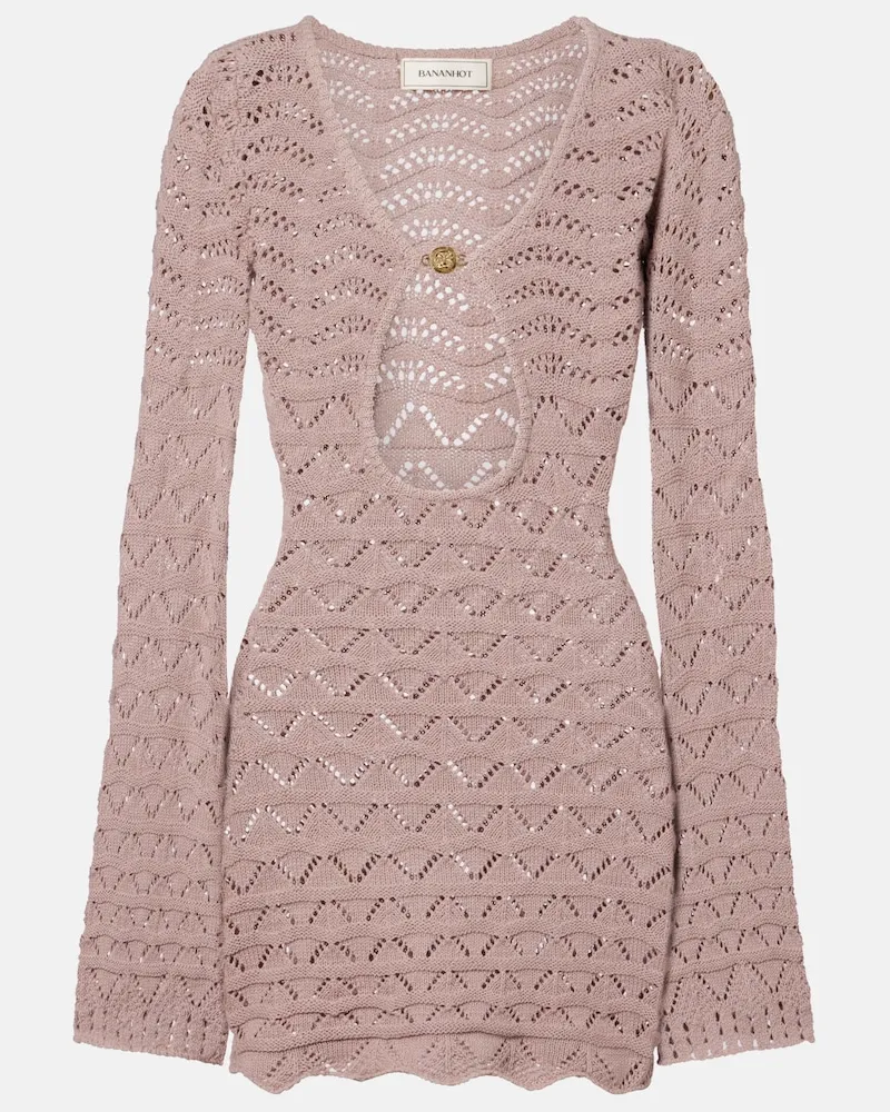 BANANHOT Minikleid Rey aus einem Baumwollgemisch Rosa