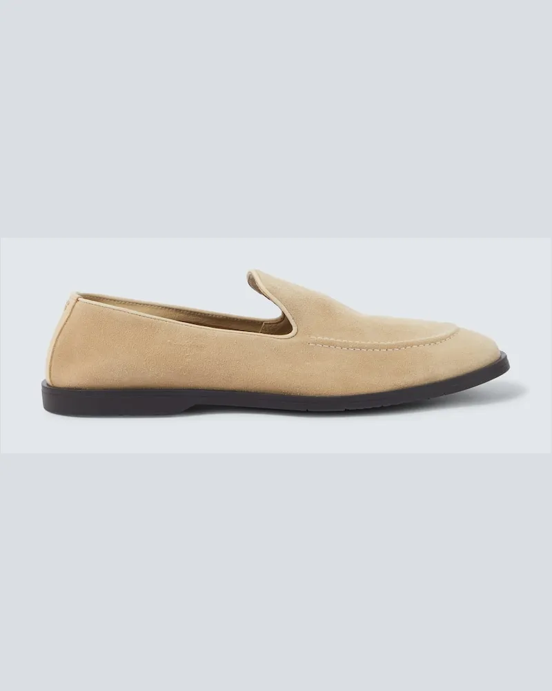 George Cleverley Slip-Ons Cornwall aus Veloursleder Beige