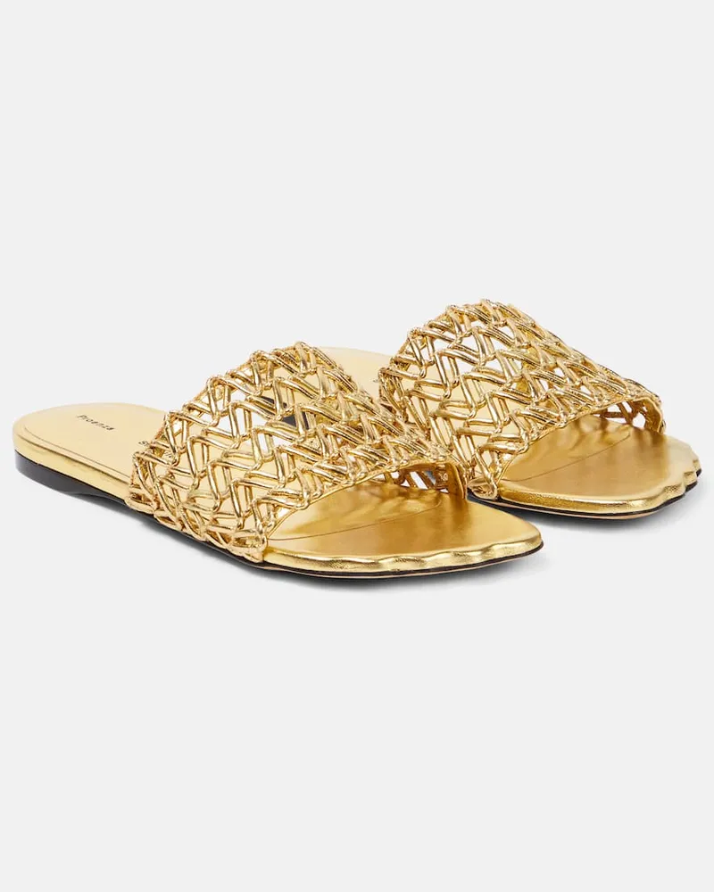 Proenza Schouler Pantoletten Sculpt Gold