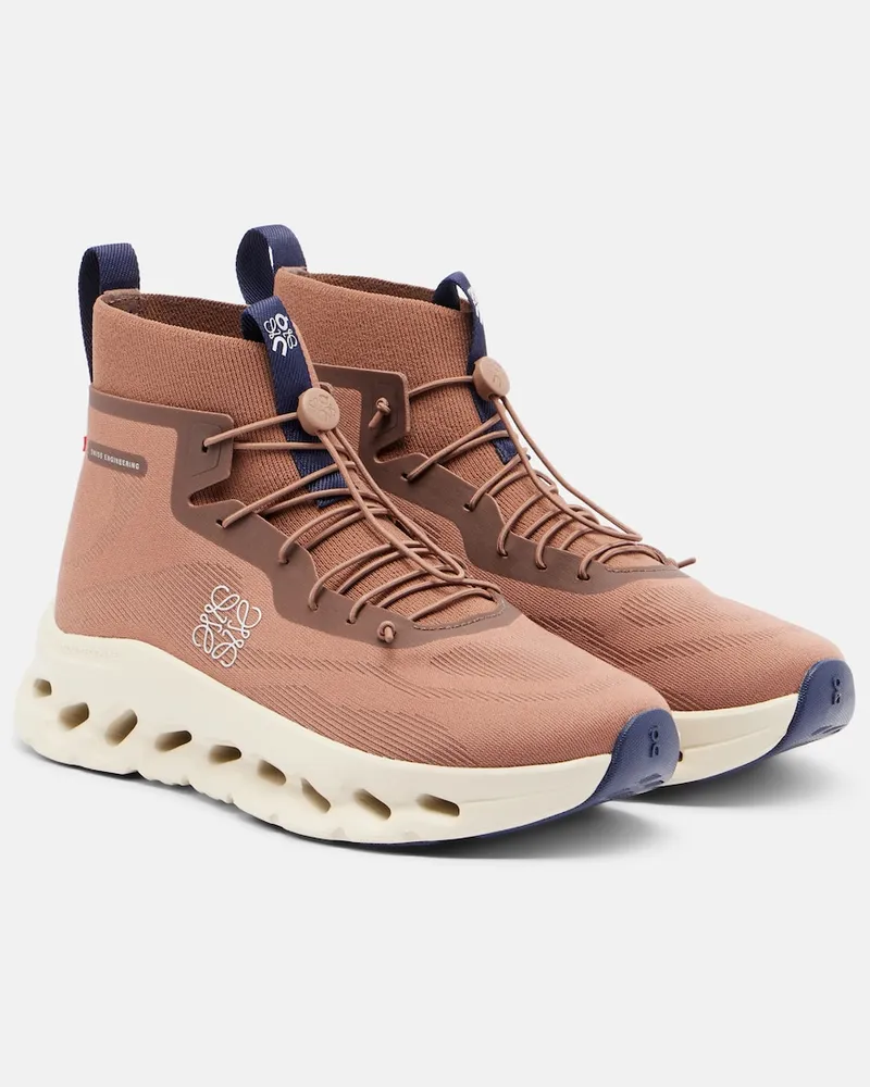 Loewe X On High-Top Sneakers Cloudtilt Braun