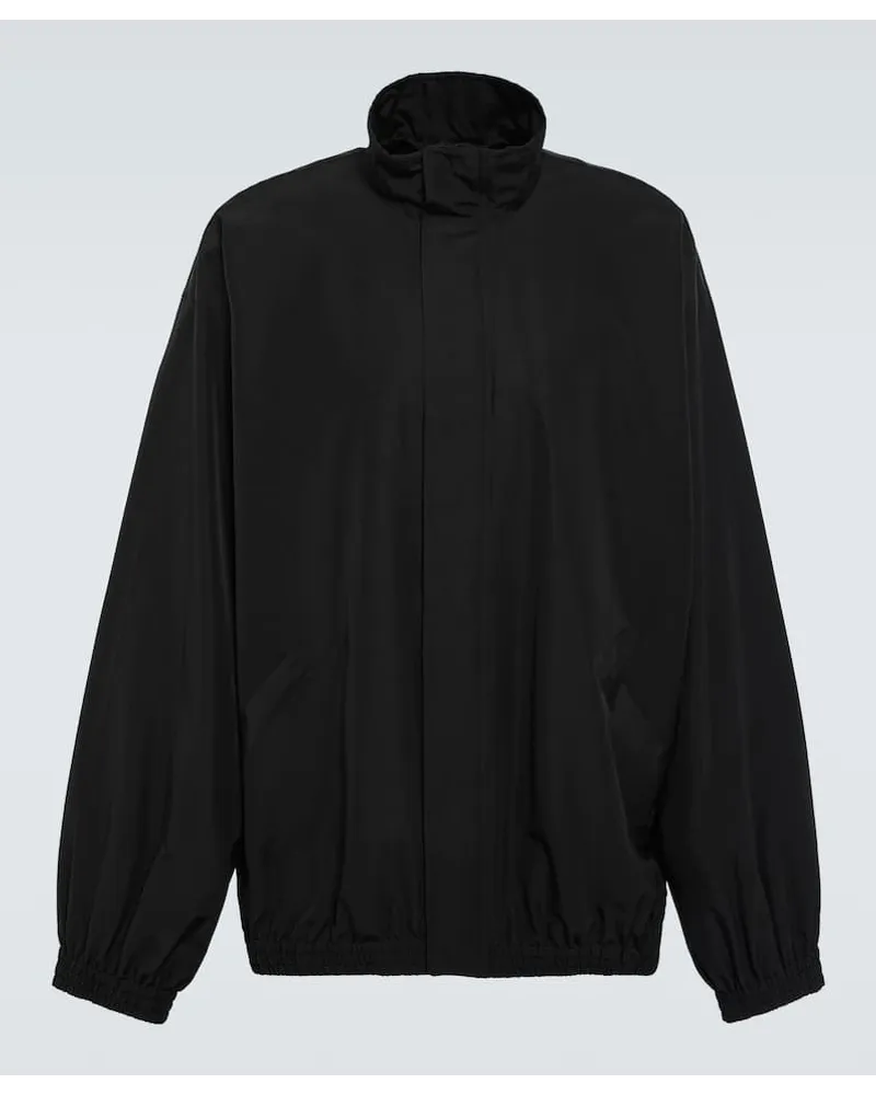 Balenciaga Jacke aus Faille Schwarz