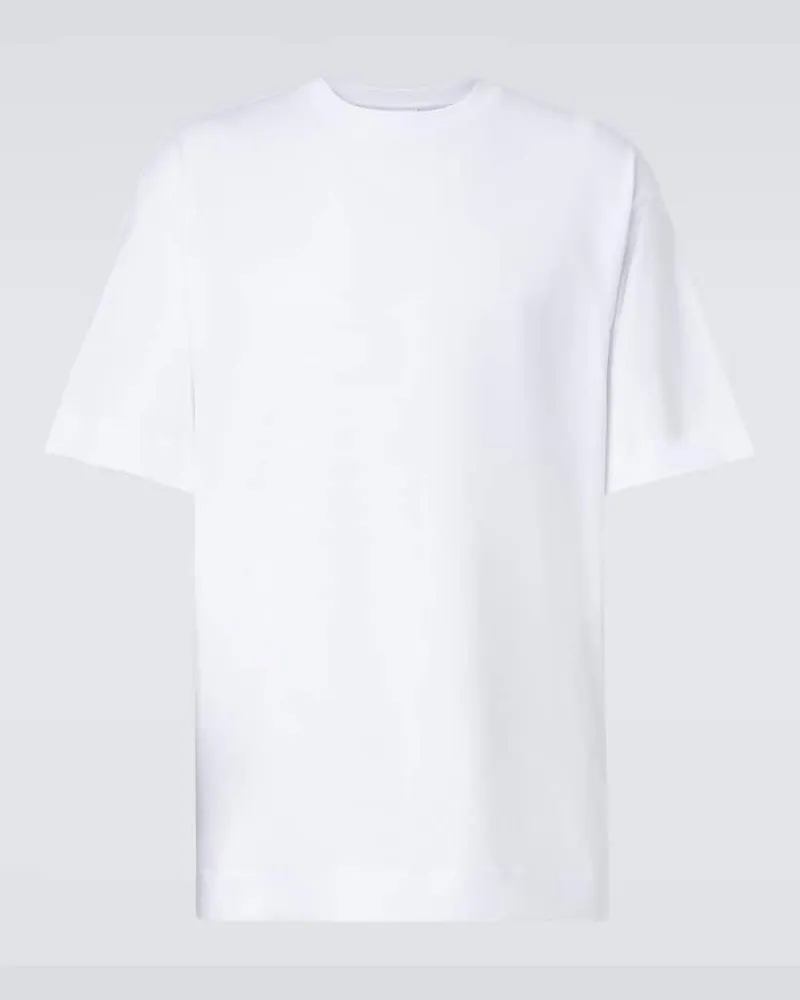 Dries van Noten T-Shirt aus Baumwoll-Jersey Weiß