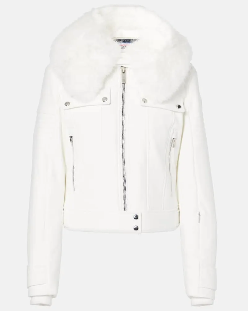 FUSALP Skijacke Maeli mit Faux Fur Weiß